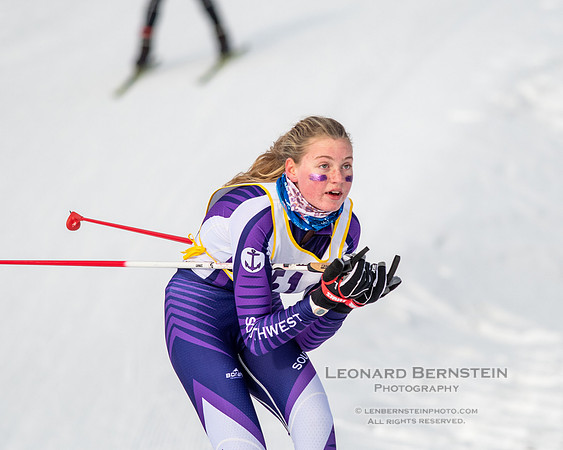 MSHSL State Section 2 Nordic Ski Championships, Theodore Wirth Park, Minneapolis, MN. 7 February  2022.