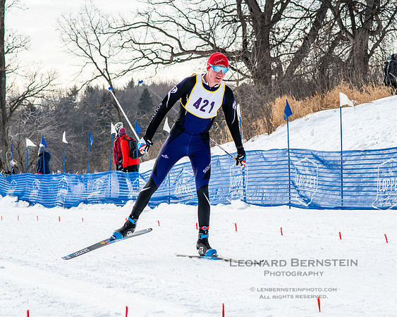 MSHSL State Section 2 Nordic Ski Championships, Theodore Wirth Park, Minneapolis, MN. 7 February  2022.