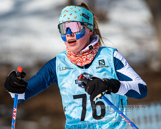 Junior Nationals Classic Races, Theodore Wirth Park, Minneapolis, MN. 11 March 2022.