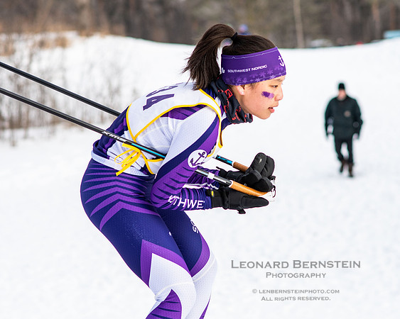 MSHSL State Section 2 Nordic Ski Championships, Theodore Wirth Park, Minneapolis, MN. 7 February  2022.