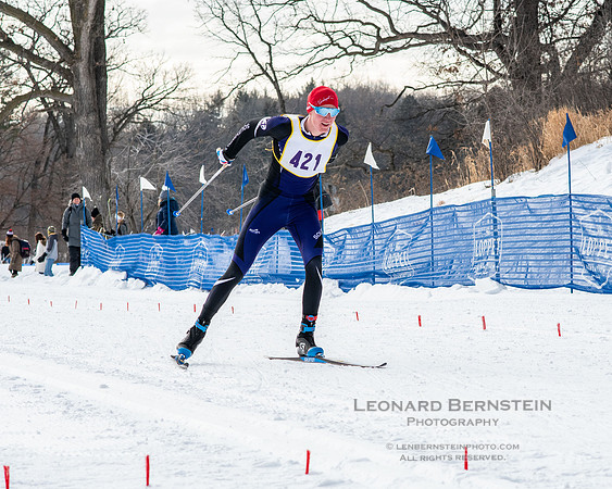 MSHSL State Section 2 Nordic Ski Championship, Theodore Wirth Park, Minneapolis, MN. 7 February  2022.