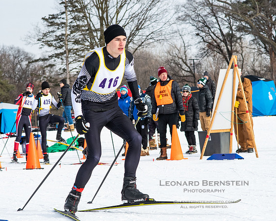 MSHSL State Section 2 Nordic Ski Championships, Theodore Wirth Park, Minneapolis, MN. 7 February  2022.
