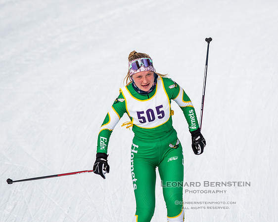 MSHSL State Section 2 Nordic Ski Championships, Theodore Wirth Park, Minneapolis, MN. 7 February  2022.
