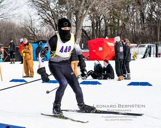MSHSL State Section 2 Nordic Ski Championships, Theodore Wirth Park, Minneapolis, MN. 7 February  2022.