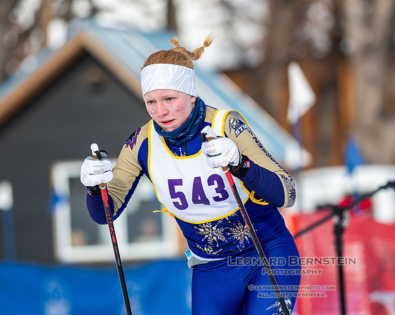 MSHSL State Section 2 Nordic Ski Championships, Theodore Wirth Park, Minneapolis, MN. 7 February  2022.