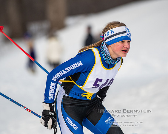 MSHSL State Section 2 Nordic Ski Championships, Theodore Wirth Park, Minneapolis, MN. 7 February  2022.