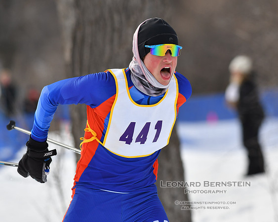 MSHSL State Section 2 Nordic Ski Championship, Theodore Wirth Park, Minneapolis, MN. 7 February  2022.