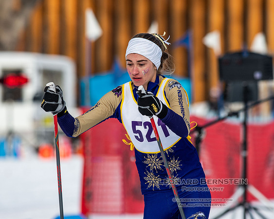 MSHSL State Section 2 Nordic Ski Championships, Theodore Wirth Park, Minneapolis, MN. 7 February  2022.