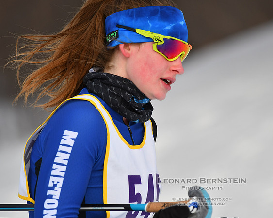 MSHSL State Section 2 Nordic Ski Championship, Theodore Wirth Park, Minneapolis, MN. 7 February  2022.
