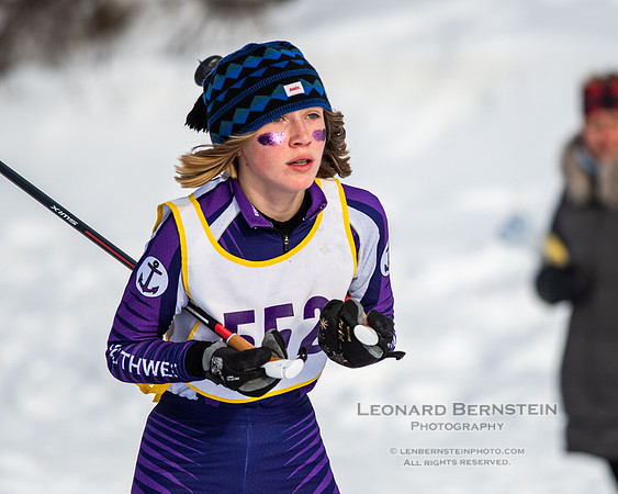 MSHSL State Section 2 Nordic Ski Championships, Theodore Wirth Park, Minneapolis, MN. 7 February  2022.