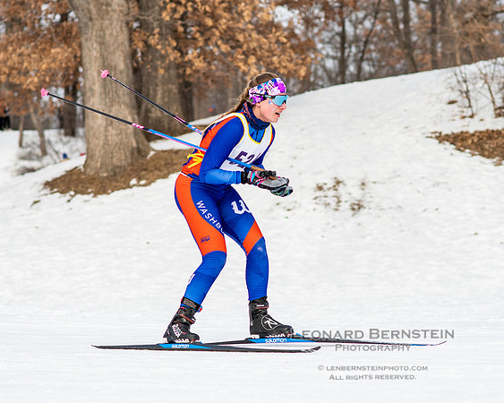 MSHSL State Section 2 Nordic Ski Championships, Theodore Wirth Park, Minneapolis, MN. 7 February  2022.