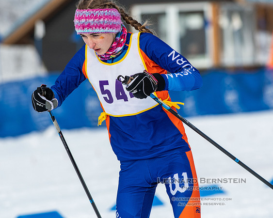 MSHSL State Section 2 Nordic Ski Championships, Theodore Wirth Park, Minneapolis, MN. 7 February  2022.