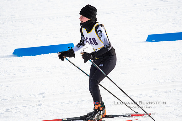 MSHSL State Section 2 Nordic Ski Championships, Theodore Wirth Park, Minneapolis, MN. 7 February  2022.