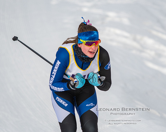 MSHSL State Section 2 Nordic Ski Championships, Theodore Wirth Park, Minneapolis, MN. 7 February  2022.