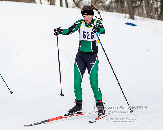 MSHSL State Section 2 Nordic Ski Championships, Theodore Wirth Park, Minneapolis, MN. 7 February  2022.