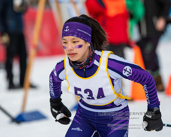 MSHSL State Section 2 Nordic Ski Championships, Theodore Wirth Park, Minneapolis, MN. 7 February  2022.