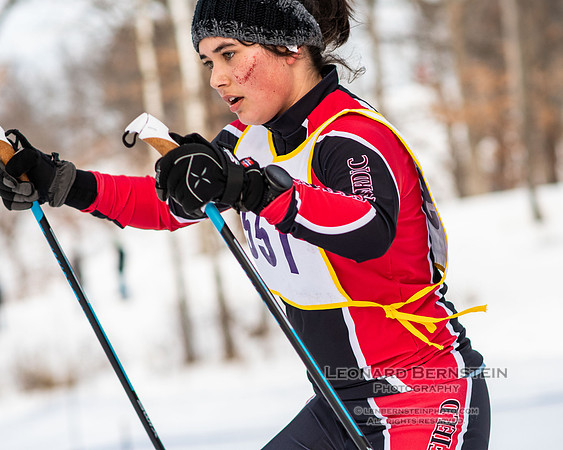 MSHSL State Section 2 Nordic Ski Championships, Theodore Wirth Park, Minneapolis, MN. 7 February  2022.