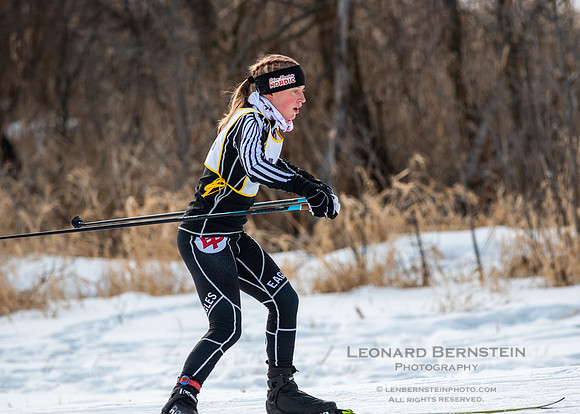 MSHSL State Section 2 Nordic Ski Championships, Theodore Wirth Park, Minneapolis, MN. 7 February  2022.