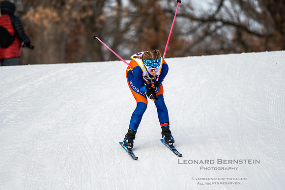 MSHSL State Section 2 Nordic Ski Championships, Theodore Wirth Park, Minneapolis, MN. 7 February  2022.