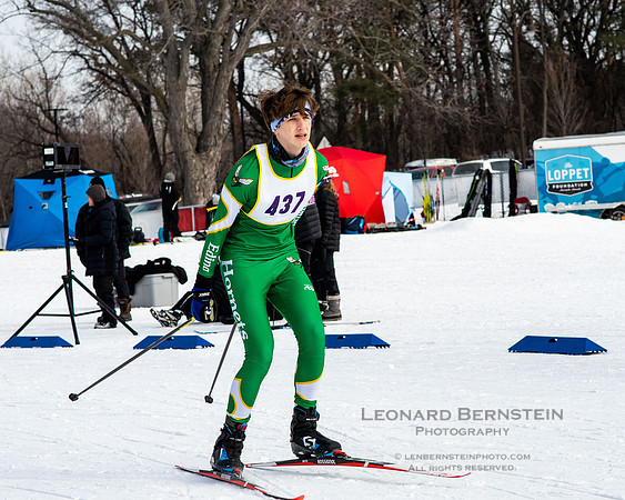 MSHSL State Section 2 Nordic Ski Championships, Theodore Wirth Park, Minneapolis, MN. 7 February  2022.