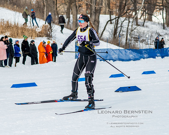 MSHSL State Section 2 Nordic Ski Championships, Theodore Wirth Park, Minneapolis, MN. 7 February  2022.