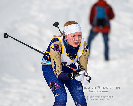 MSHSL State Section 2 Nordic Ski Championships, Theodore Wirth Park, Minneapolis, MN. 7 February  2022.