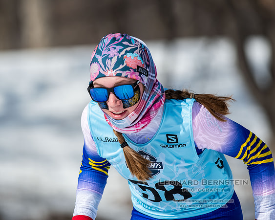 Junior Nationals Classic Races, Theodore Wirth Park, Minneapolis, MN. 11 March 2022.